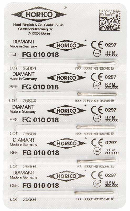 Verpackung von Diamant FG 010 018 mit sechs Einheiten.