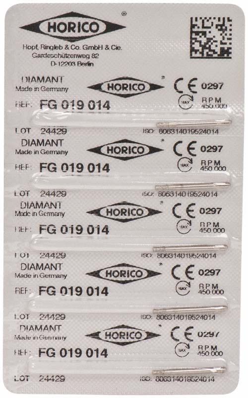 Verpackung von Diamant FG 019 014 mit CE-Kennzeichnung und QR-Code.