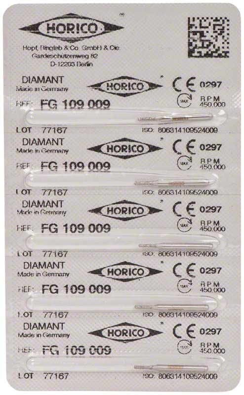 Verpackung von Diamant FG 109 009 mit CE-Kennzeichnung und QR-Code.