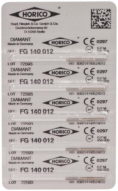 Blisterpackung für Diamant FG 140 012 mit mehreren Einheiten.