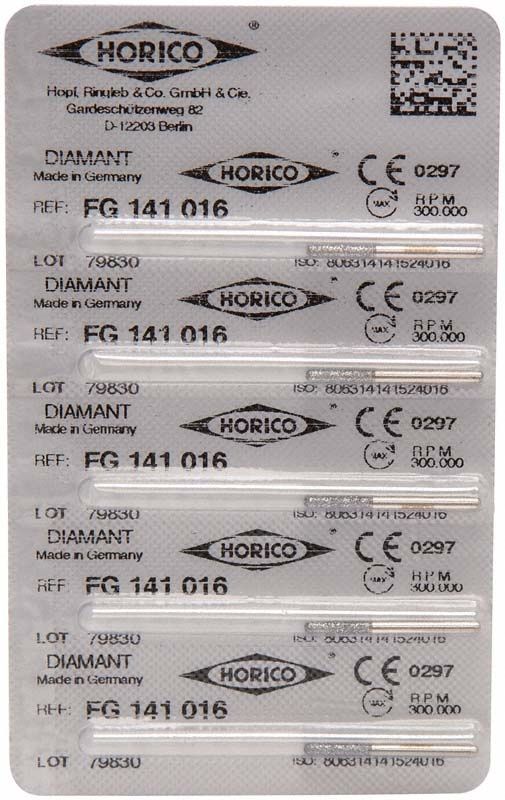Verpackung des Diamant FG 141 016 für dentalmedizinische Anwendungen.