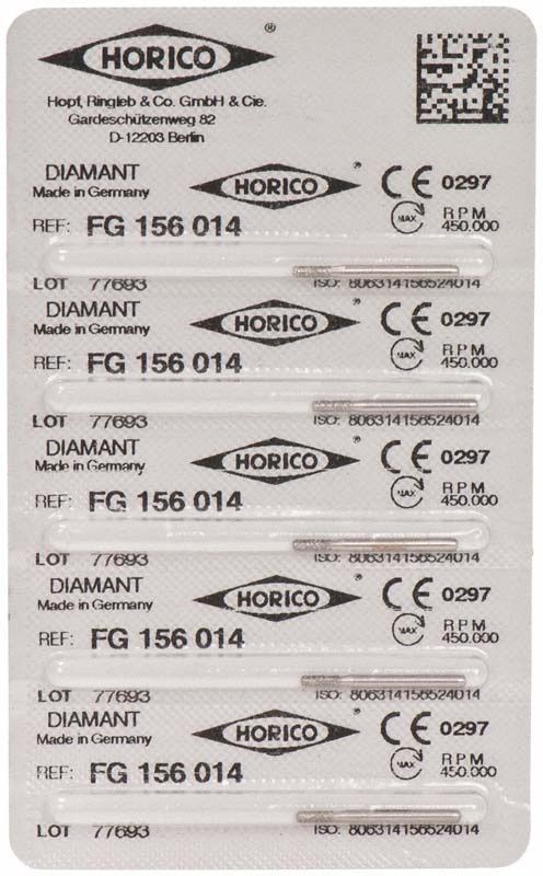 Verpackung von Diamant FG 156 014 mit fünf Einheiten.