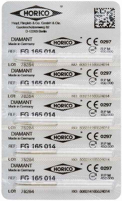 Verpackung von Diamant FG 165 014 mit CE-Kennzeichnung und Herstellerinformationen.