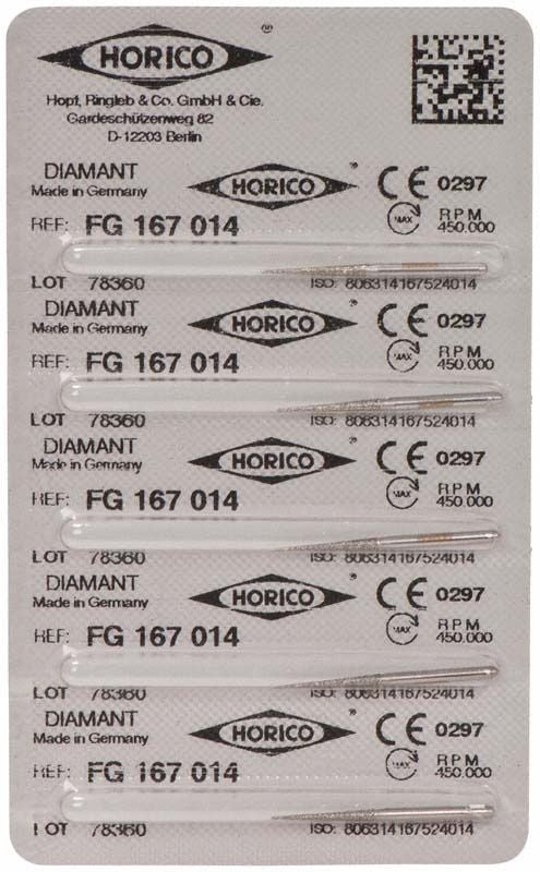 Verpackung von Diamant FG 167 014 mit Herstellerinformationen und Seriennummern.