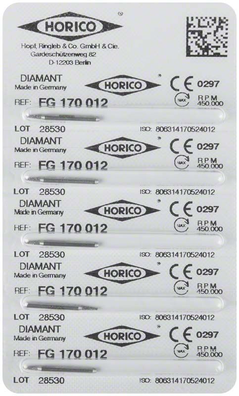 Verpackung von Diamant FG 170 012 mit Produktinformationen und QR-Code.