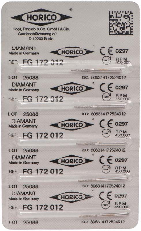 Verpackung von Diamant FG 172 012 mit Herstellerinformationen und QR-Code.