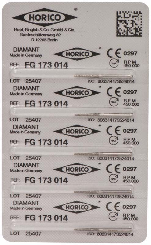 Verpackung von Diamant FG 173 014 mit CE-Zeichen und QR-Code.