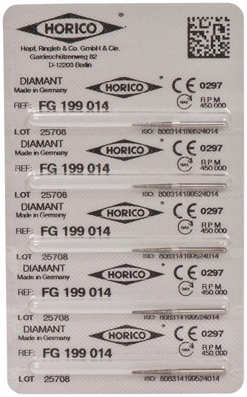 Blisterverpackung mit Diamant-Fräsen FG 199 014 von Horico.