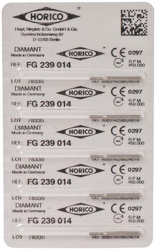 Verpackung von Diamant FG 239 014 mit CE-Kennzeichnung und QR-Code.