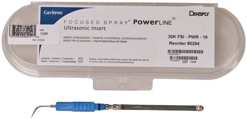 Cavitron® PowerLINE 30K FSI-10 Einsatz mit blauer Griffhülse in Verpackung.