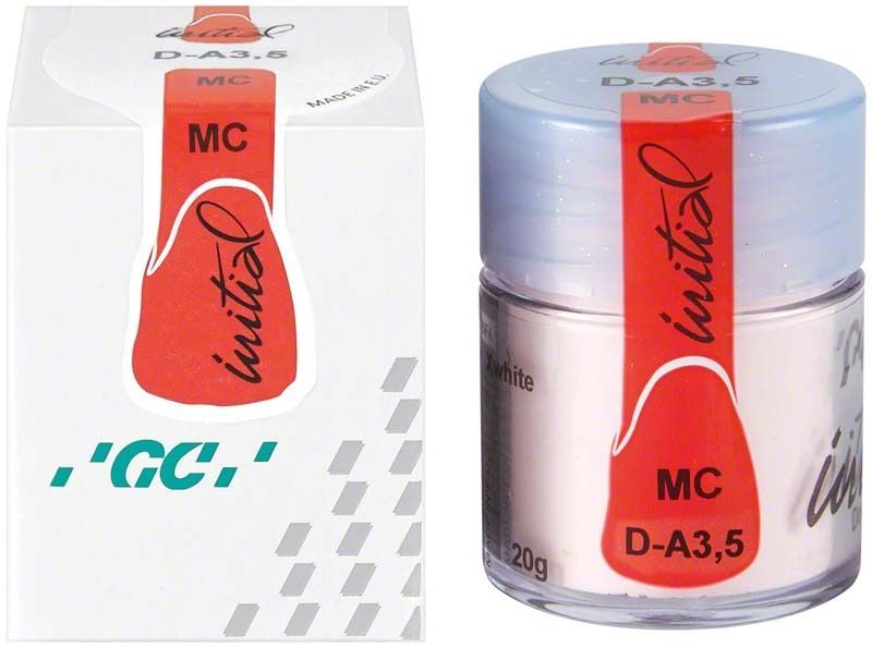 GC Initial MC Dentin 20g DA3,5 Keramikmasse in Originalverpackung.
