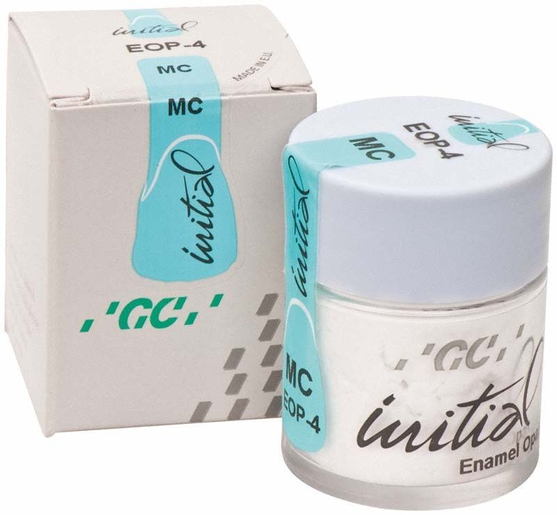 GC Initial MC Enamel Opal EOP4, 20g Dose mit Verpackung.