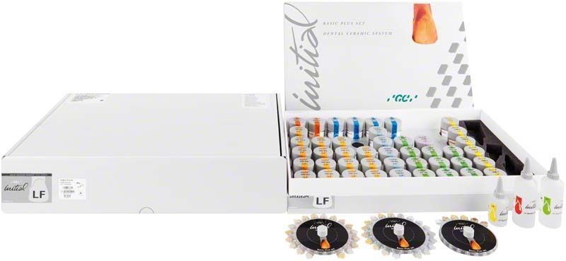 GC Initial LF Sets Basic Plus Set mit Farbflaschen und Farbtabellen.