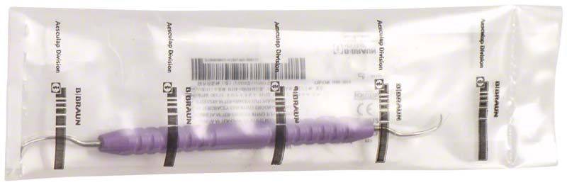 After-GRACEY-Kürette 11/12 mit rotem anatomischem Griff in Originalverpackung.