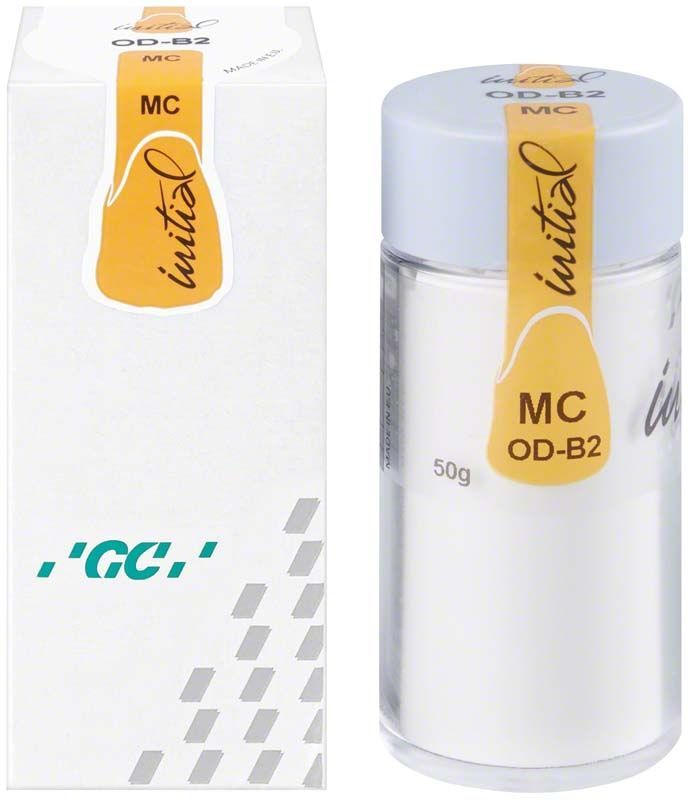 Dose des GC Initial MC Opaque Dentin 50g ODB2 mit Verpackung.