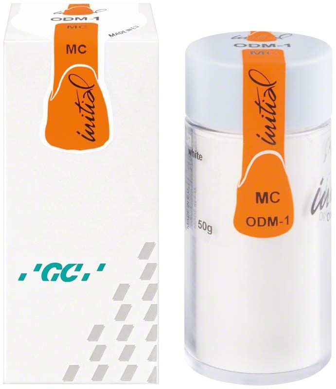 GC Initial MC Opaque Dentin Modifier 50g Verpackung und Dose.