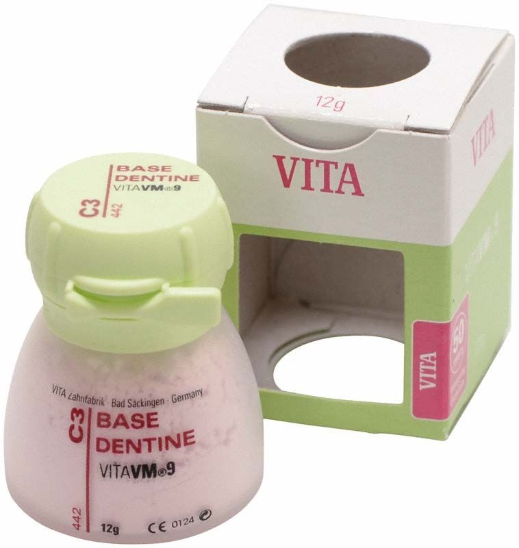 VITA VM9 Base Dentin 12g C3 mit Verpackung.