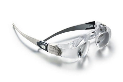 Lupenbrille maxDETAIL mit verstellbaren Linsen und ergonomischem Design.