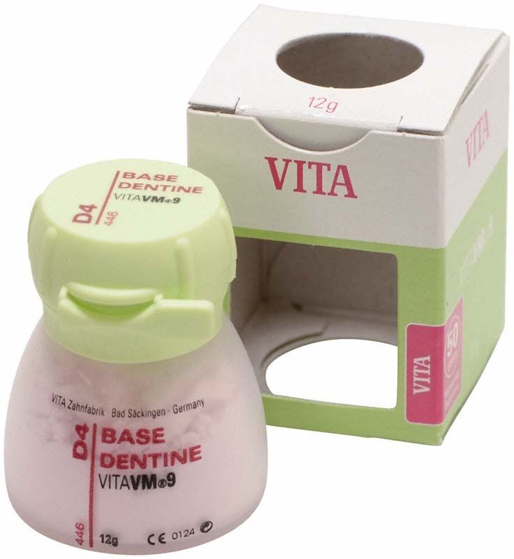 VM9 Classical Base Dentin 12g D4 mit Verpackung.