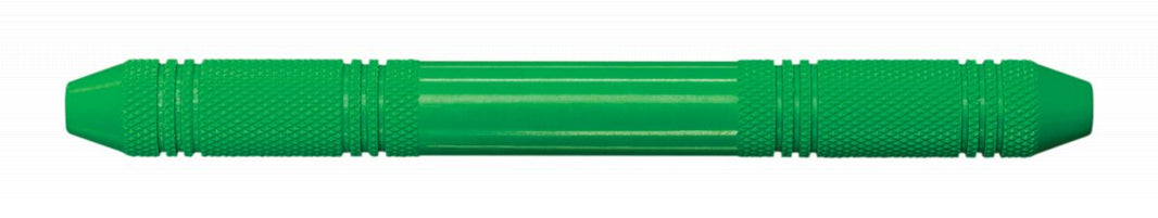 Ergonomischer grüner Handgriff aus Edelstahl für dentale Anwendungen.