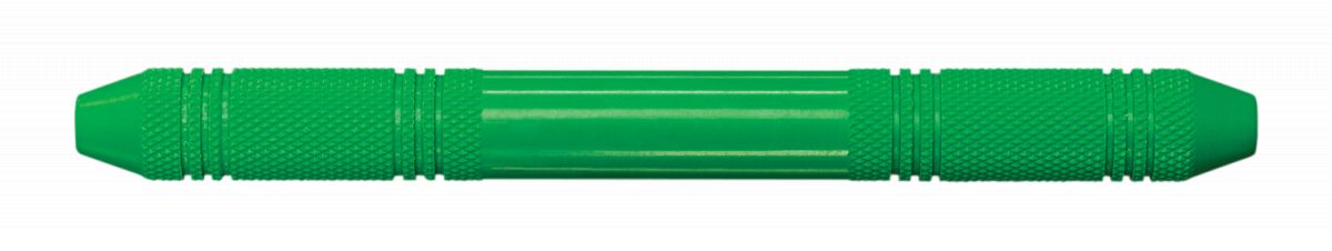 Ergonomischer grüner Handgriff aus Edelstahl für dentale Anwendungen.