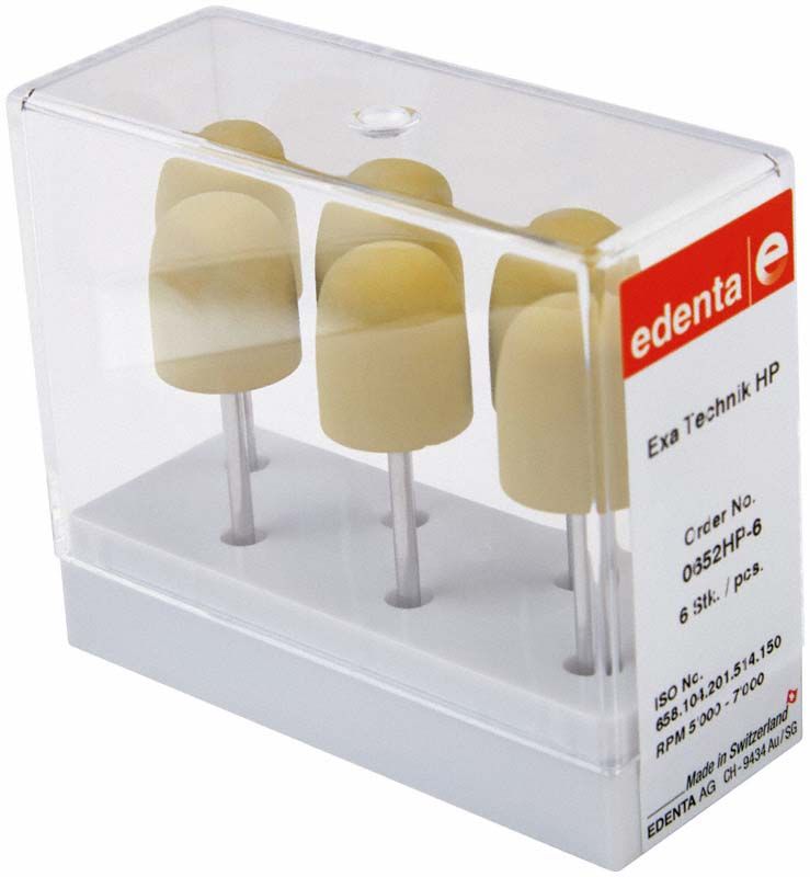 Exa Technik gelb 6er Kuppel in transparenter Kunststoffverpackung.