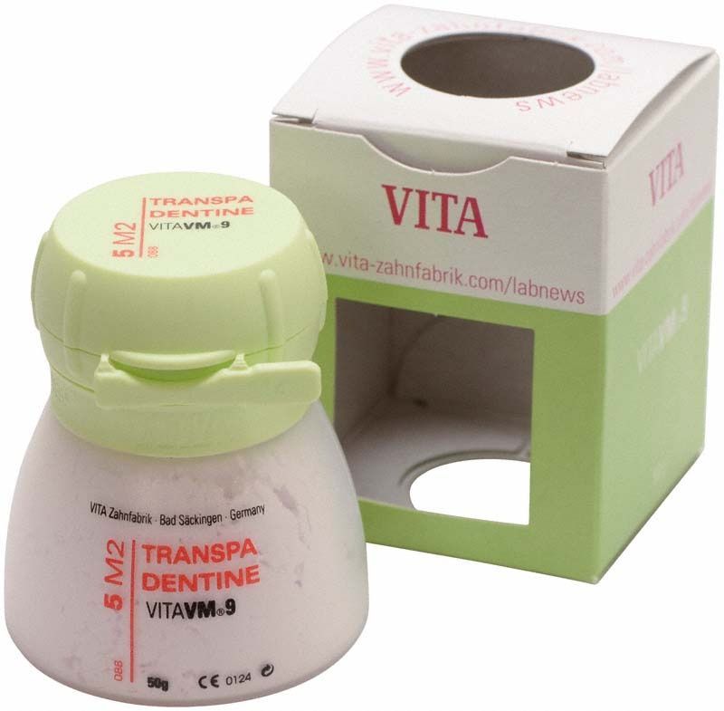 VM9 3D Transpa Dentin 50g 5M2 Verpackung und Behälter.