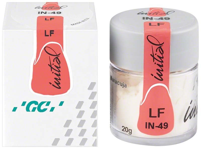 GC Initial LF INside IN-49 Maracuja Verpackung und Glasbehälter.
