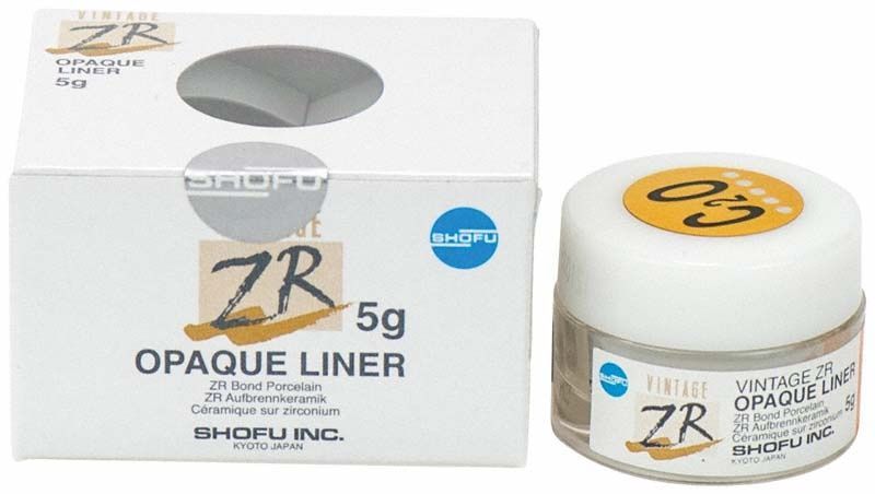 Verpackung und Glasbehälter des VINTAGE ZR Opaque Liner 5g C2O.