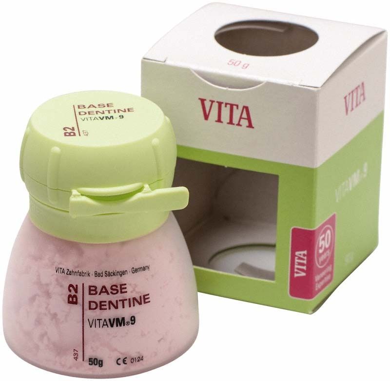 Dose VM9 Classical Base Dentin 50g B2 mit Verpackung.