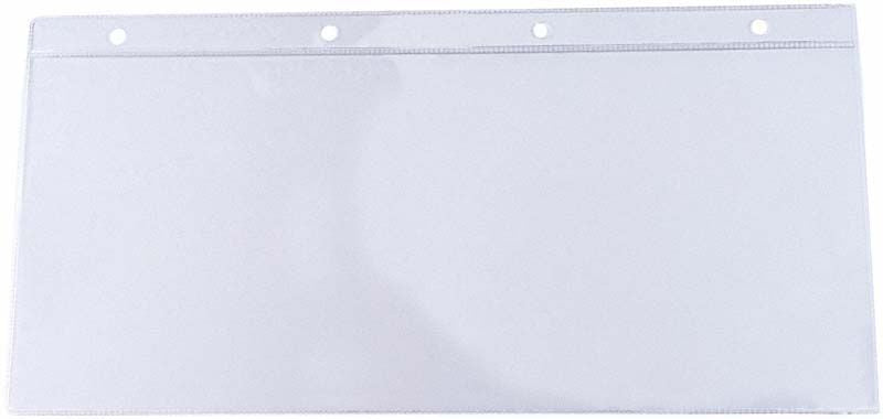 Panoramafilmtasche 12,7 x 30,5cm aus Hart-Klarsichtfolie mit Abheftvorrichtung.