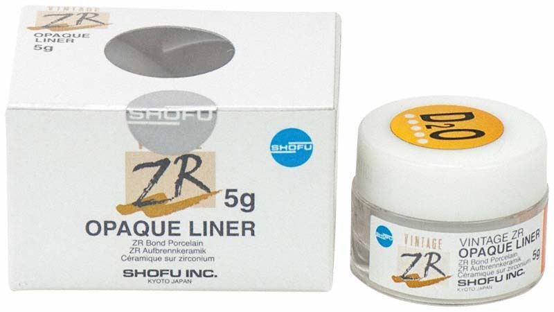 VINTAGE ZR Opaque Liner 5g Verpackung und Tiegel mit Deckel.