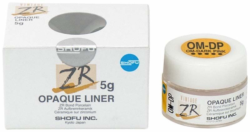 VINTAGE ZR Opaque Liner OM-DP Dunkelrosa, 5g Dose und Verpackung.