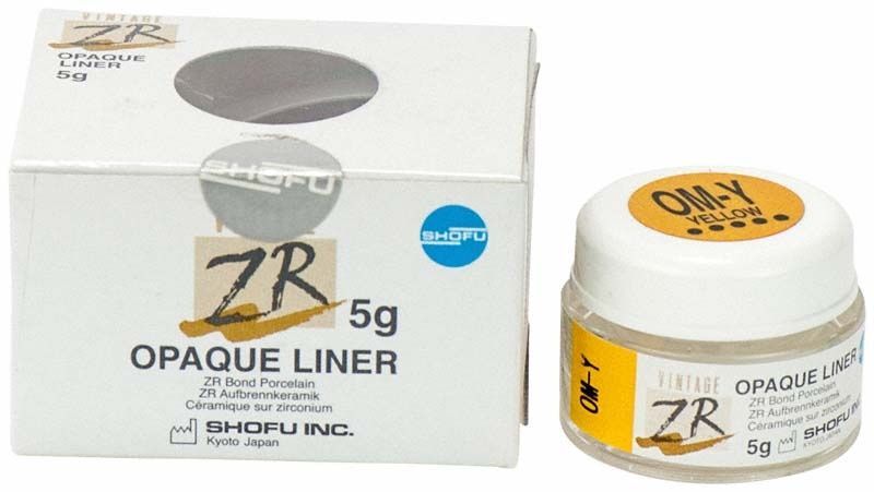 Vintage ZR Opaque Liner 5g OM-Y Gelb mit Verpackung.