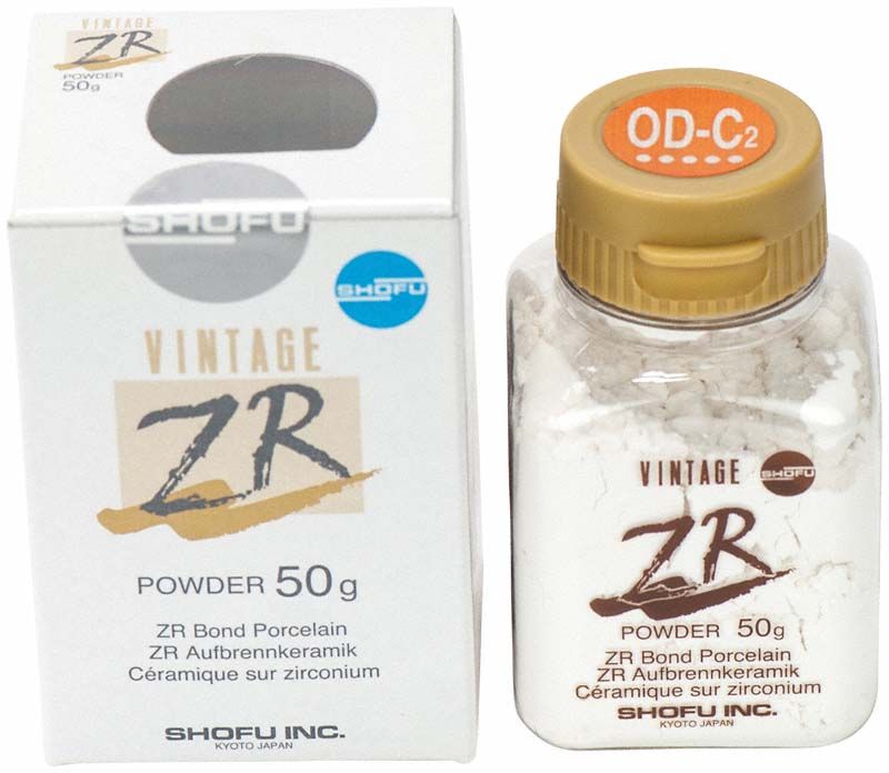 Vintage ZR Opaque Dentin OD-C2 50g Pulver mit Verpackung.