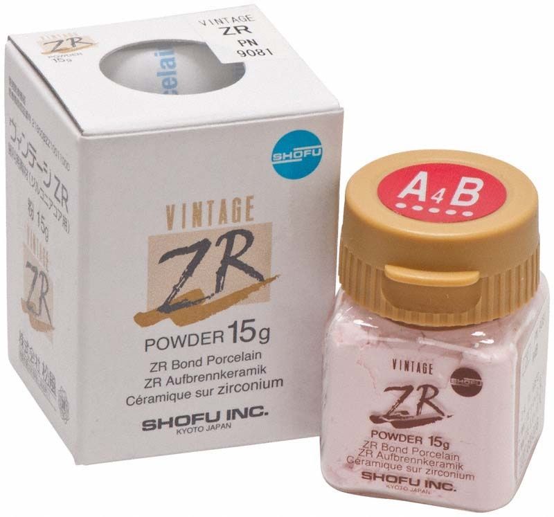 VINTAGE ZR Dentin A4B 15g Keramikpulver mit Verpackung