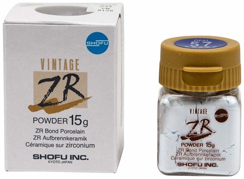 Verpackung und Glasbehälter von VINTAGE ZR Opal Schneide 15g - OPAL 57.