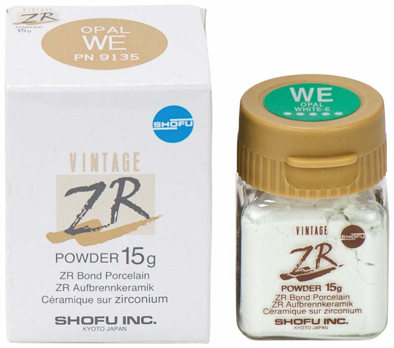Verpackung und Glasbehälter von Vintage ZR Opal Effekt WE 15g.