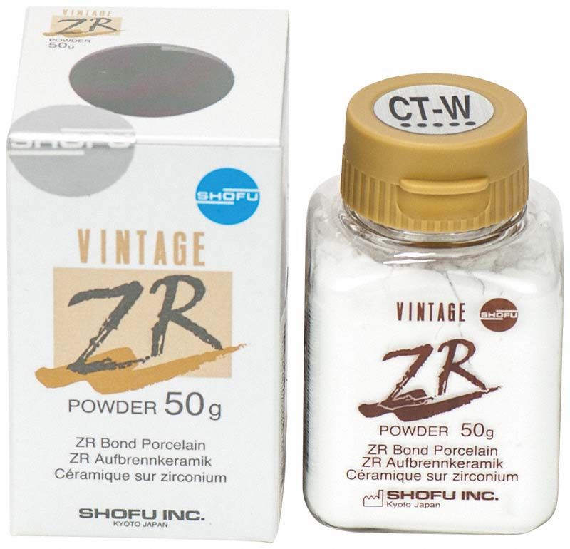 Vintage ZR Cervical Transluzent CT-W Pulver, 50g Glasflasche mit Verpackung.