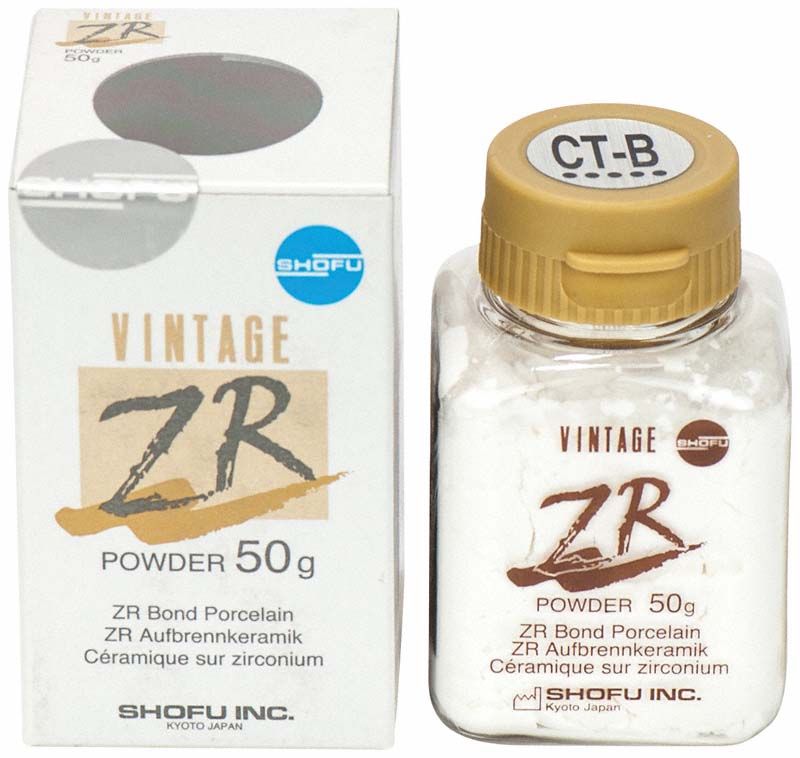 Vintage ZR Cervical Transluzent CT-B Zahnpulver 50g mit Verpackung.