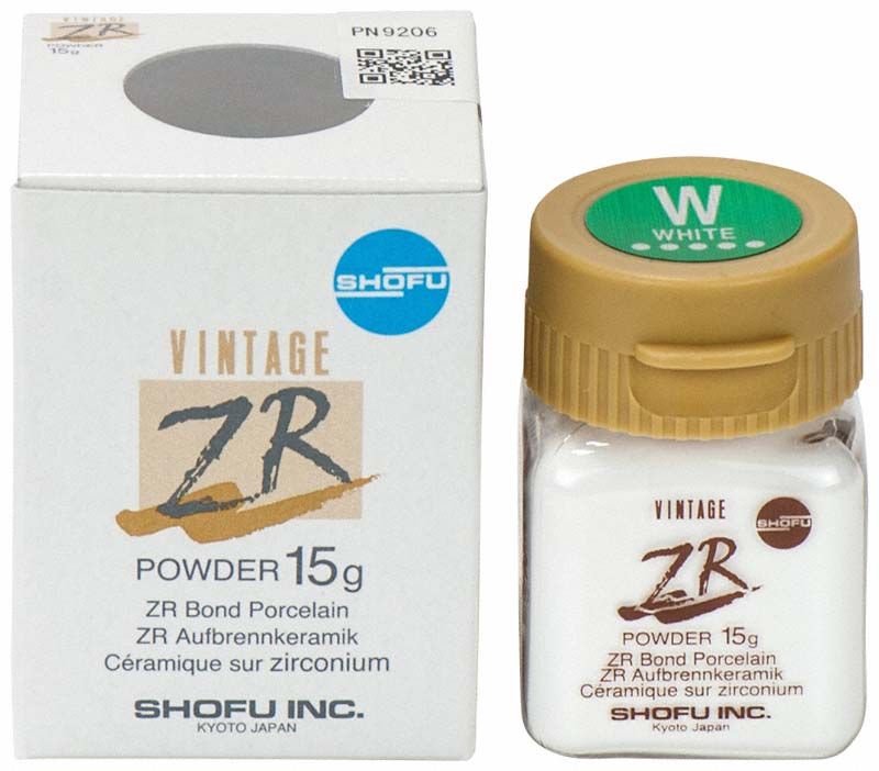 Verpackung und Glasbehälter von VINTAGE ZR Effekt Color W Pulver, 15g.