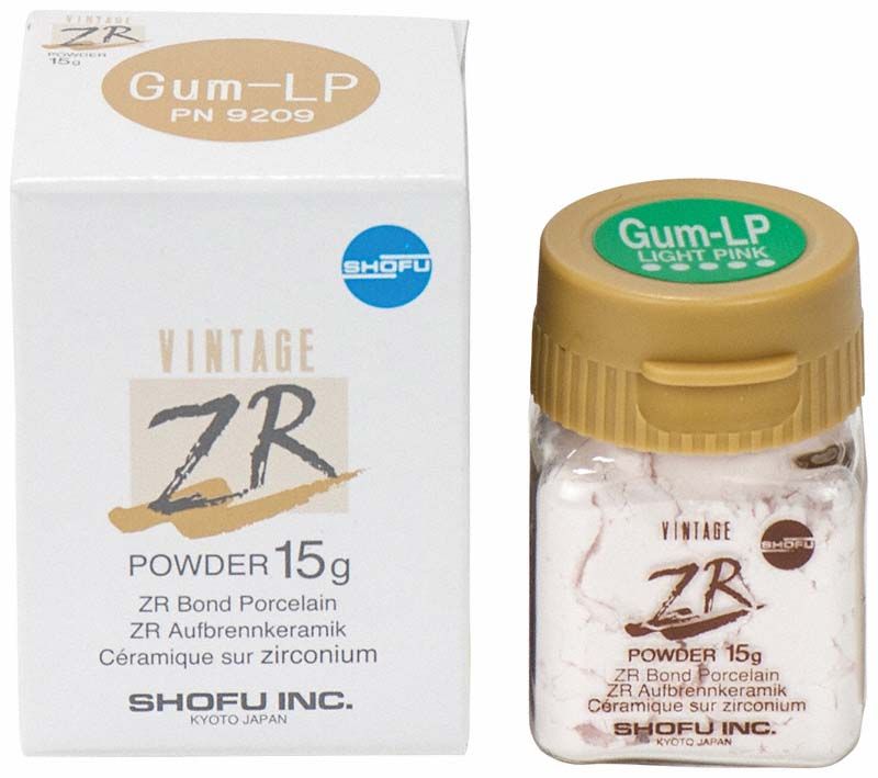 Vintage ZR Gum-LP Zahnpulver in 15g-Behälter mit Verpackung.