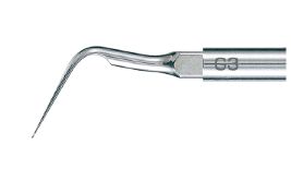 Ultraschallscaler-Aufsatz G3 EMS in Nahaufnahme mit gebogener Spitze.