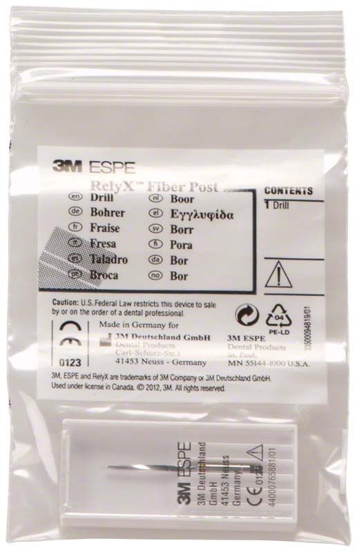 RelyX Fiber Post Bohrer (3D) Gr. 1 in Originalverpackung von 3M.