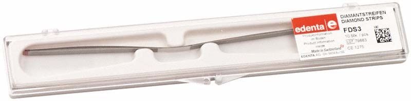 Diamantstreifen 30 Mikron, 3,75 mm, rot, in Verpackung von Edenta.