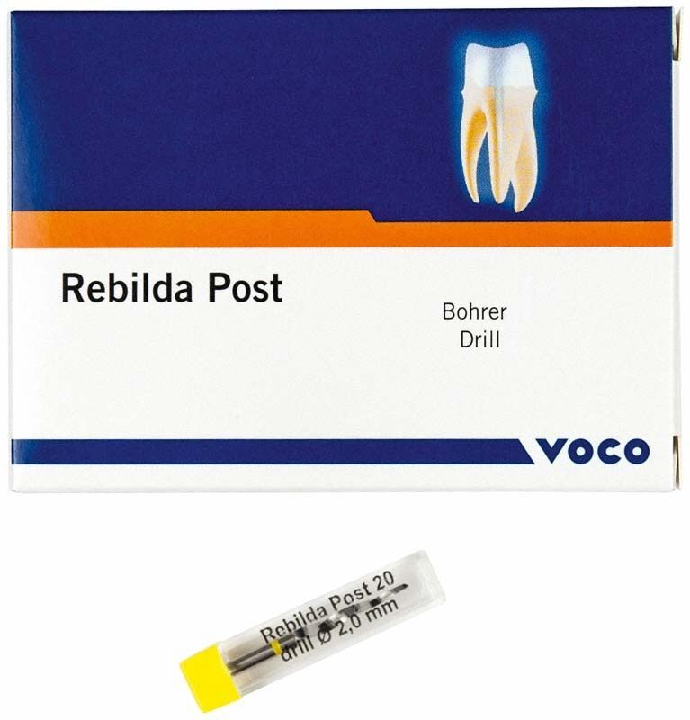 Rebilda Post Bohrer Nr. 20 Verpackung mit Glasfaser-Wurzelstift.