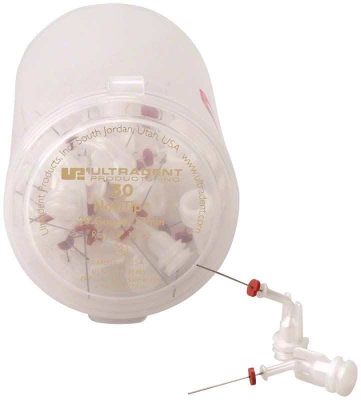 Navi Tips™ 29 ga 17mm in transparenter Kunststoffverpackung mit Sichtfenster.