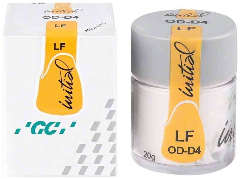 GC Initial LF Opaque Dentin ODD4 in Verpackung und Dose.