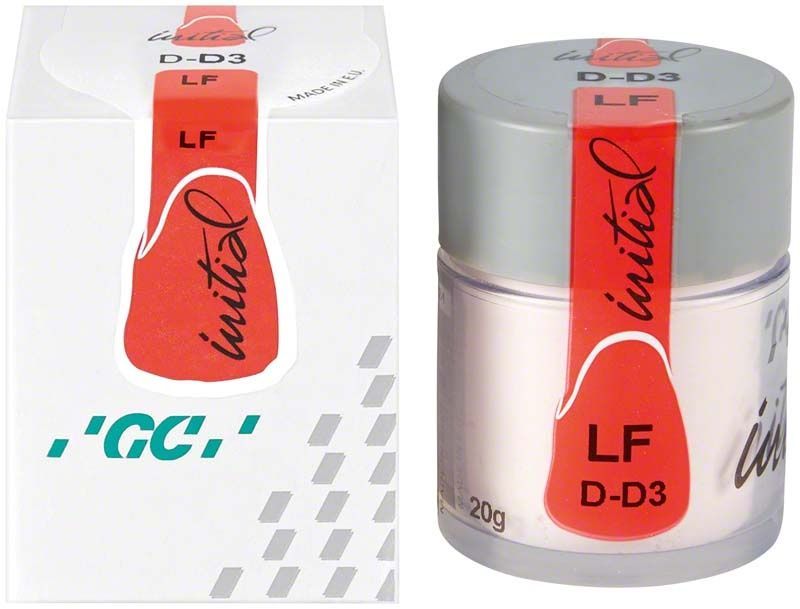GC Initial LF Dentin DD3 Zahntechnikmaterial in Dose und Verpackung