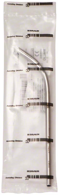 Chirurgische Absaugkanüle Ø 5mm in steriler Verpackung.